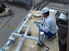 水張り・後片付け